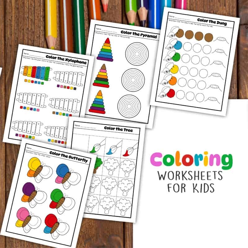 Free Printable Color Worksheets Pdf
