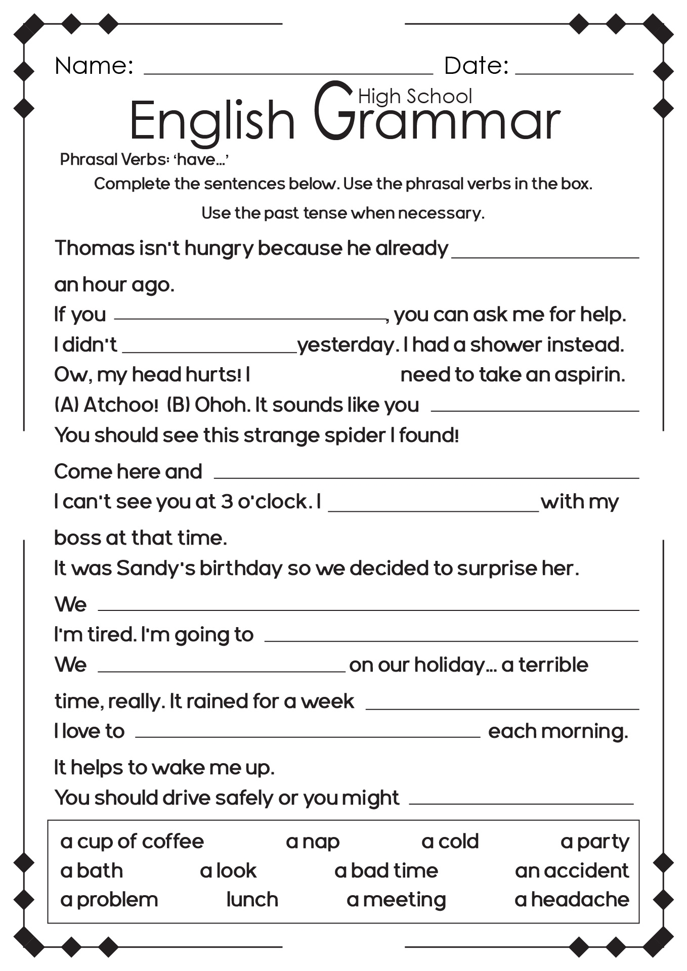 10th Grade English Worksheets Edform Worksheets Library