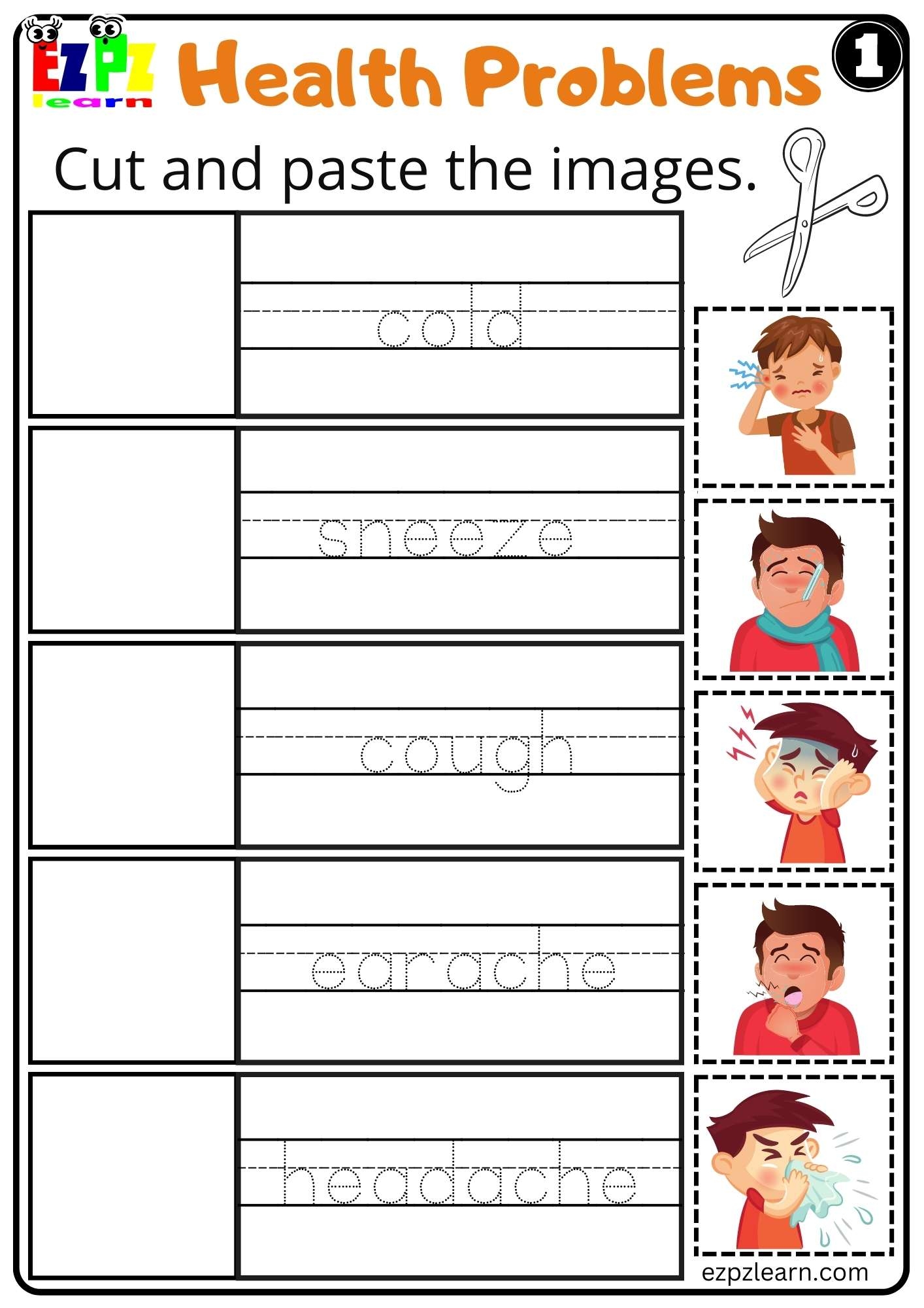 11 Free Preschool Health Worksheets U0026 Printables SupplyMe Worksheets Library