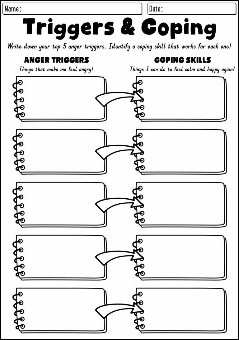 13 Coping Skills Worksheets Free PDF At Worksheeto
