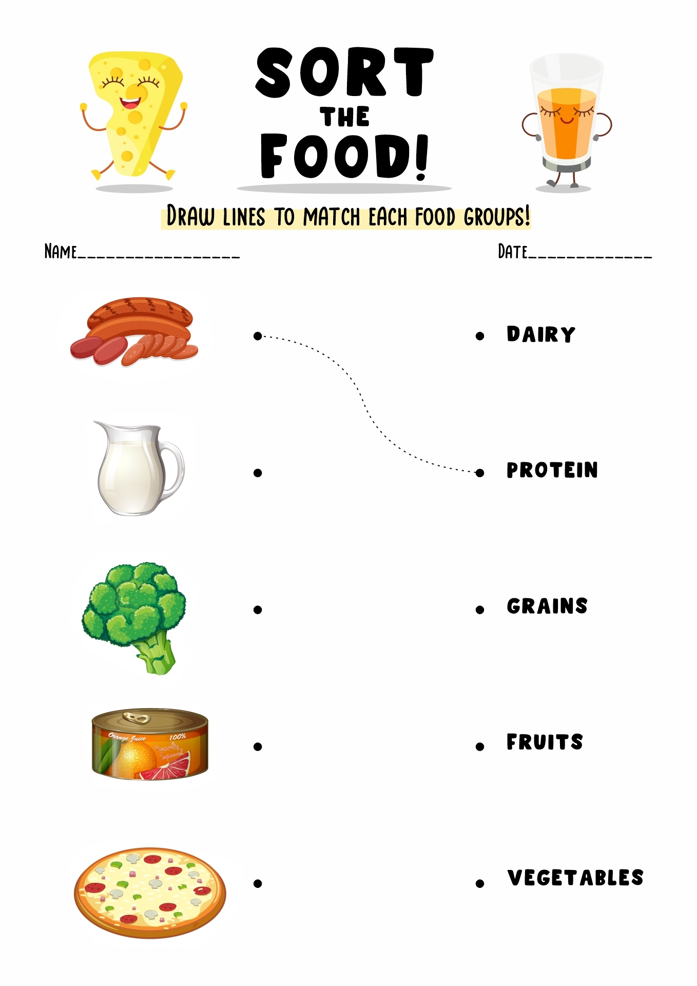 High School Free Printable Nutrition Worksheets