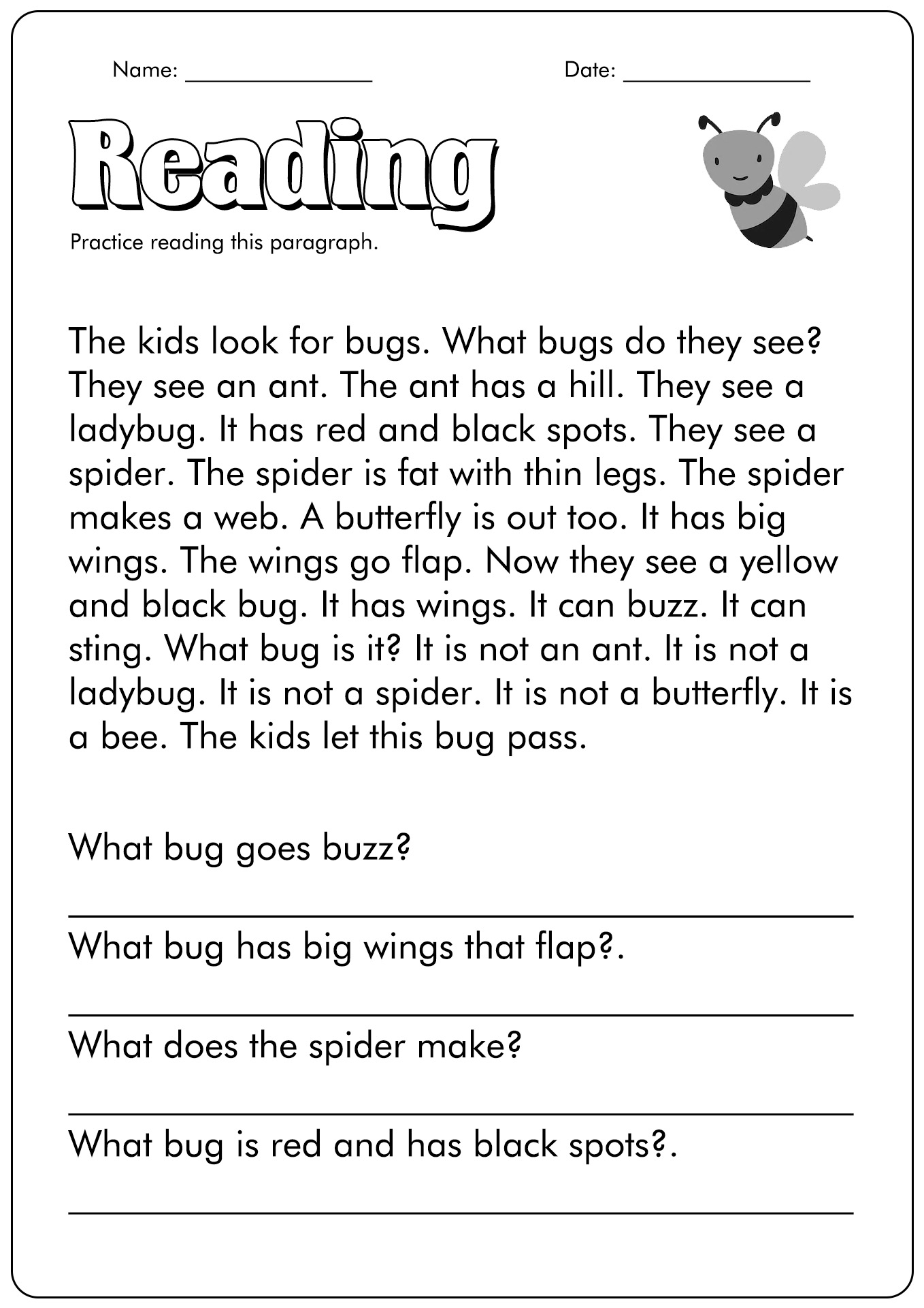 15 First Grade Reading Comprehension Worksheets Free PDF At Worksheeto