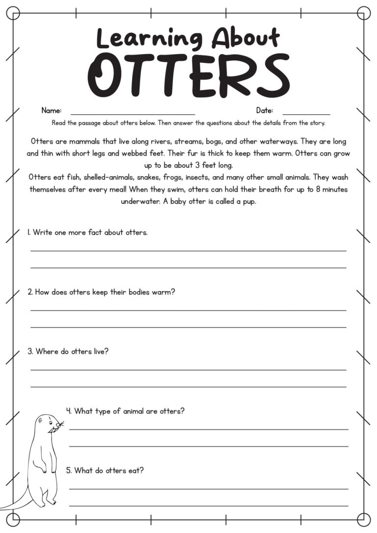 15 Fourth Grade Reading Comp Worksheets Free PDF At Worksheeto