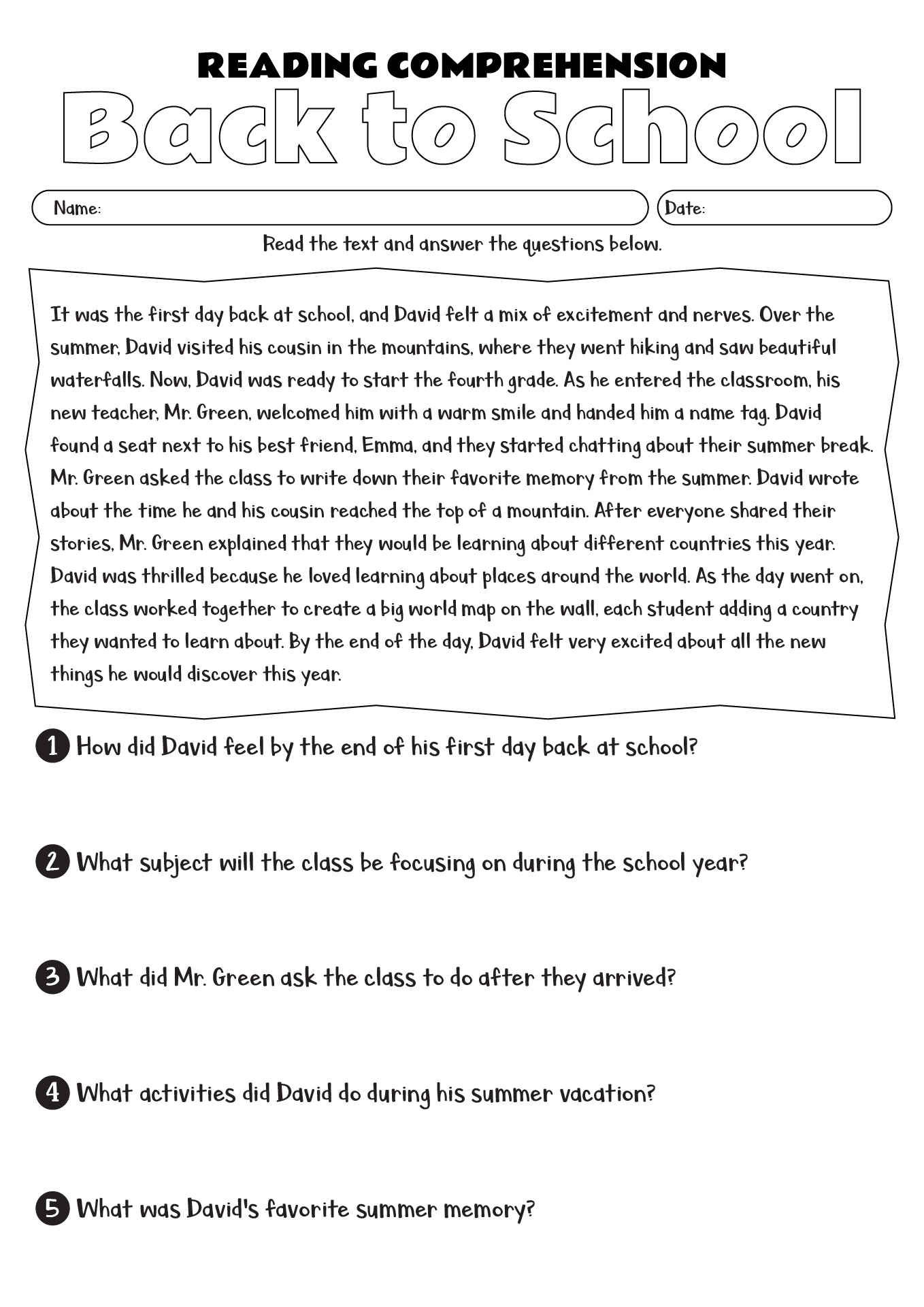 15 Printable 9th Grade Reading Comprehension Worksheets Free PDF At Worksheeto