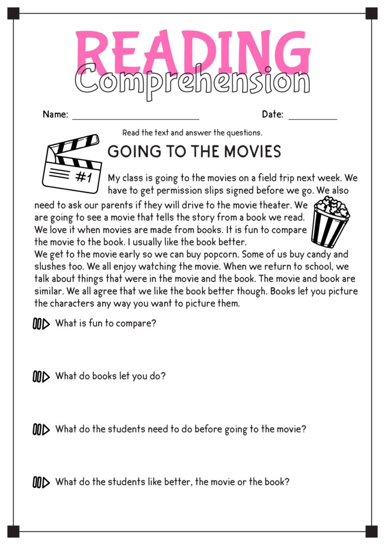 16 Comprehension Reading English Worksheets Free PDF At Worksheeto