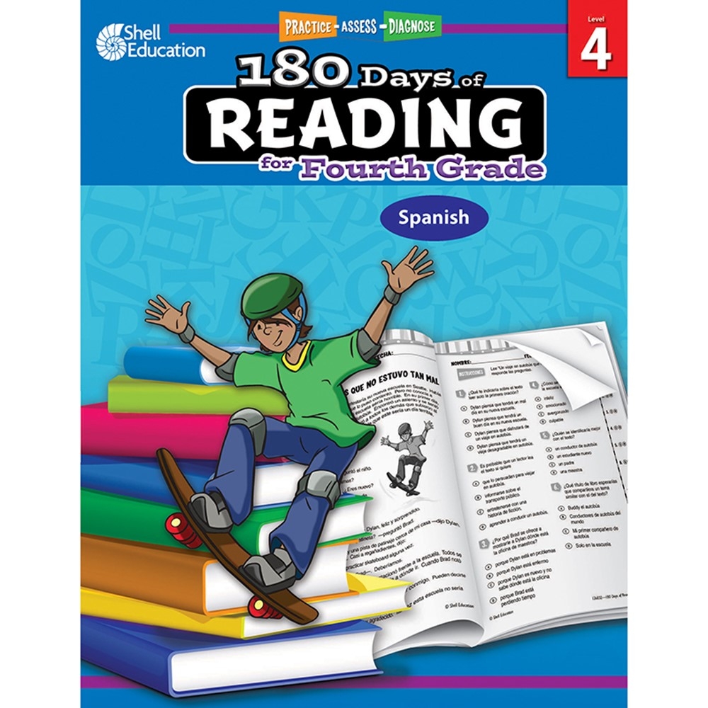 180 Days Of Reading For Fourth Grade Spanish SEP126832 Shell 