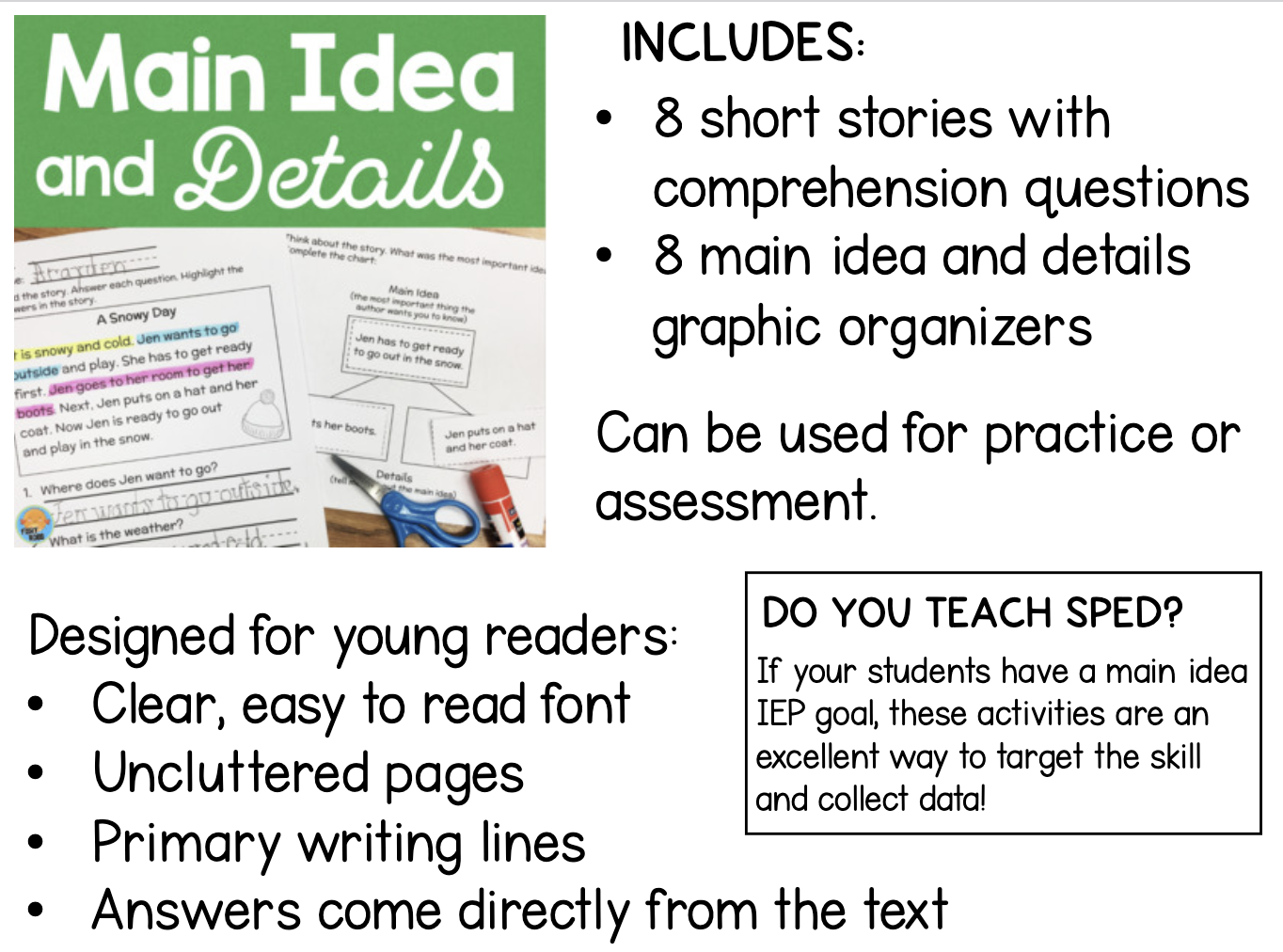 Finding Details In Reading Comprehension Worksheets