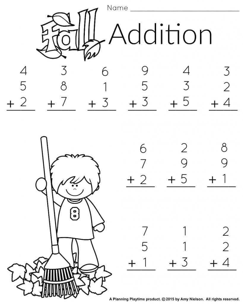Free Printable First Grade Math Worksheets