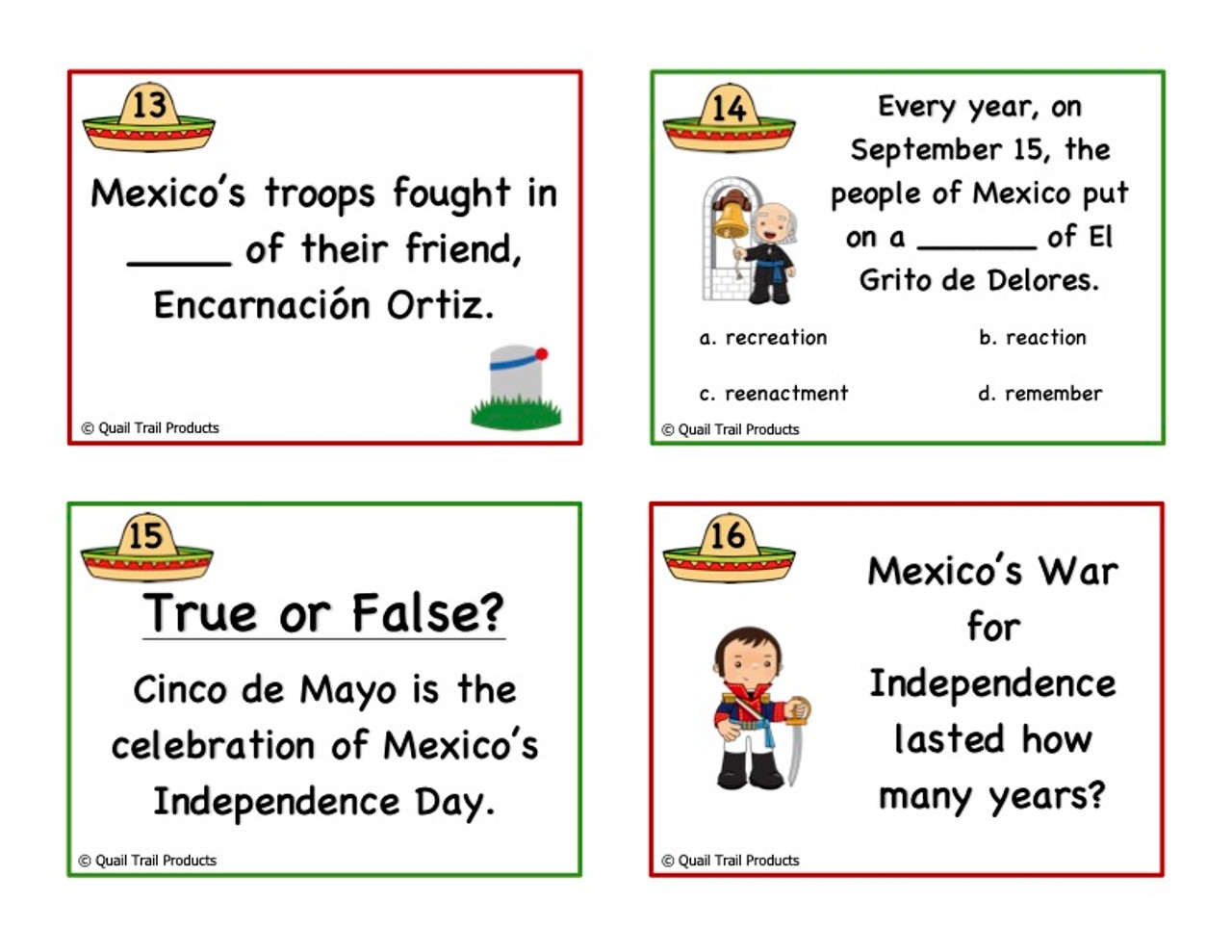 Free Mexico Reading Comprehension Worksheets