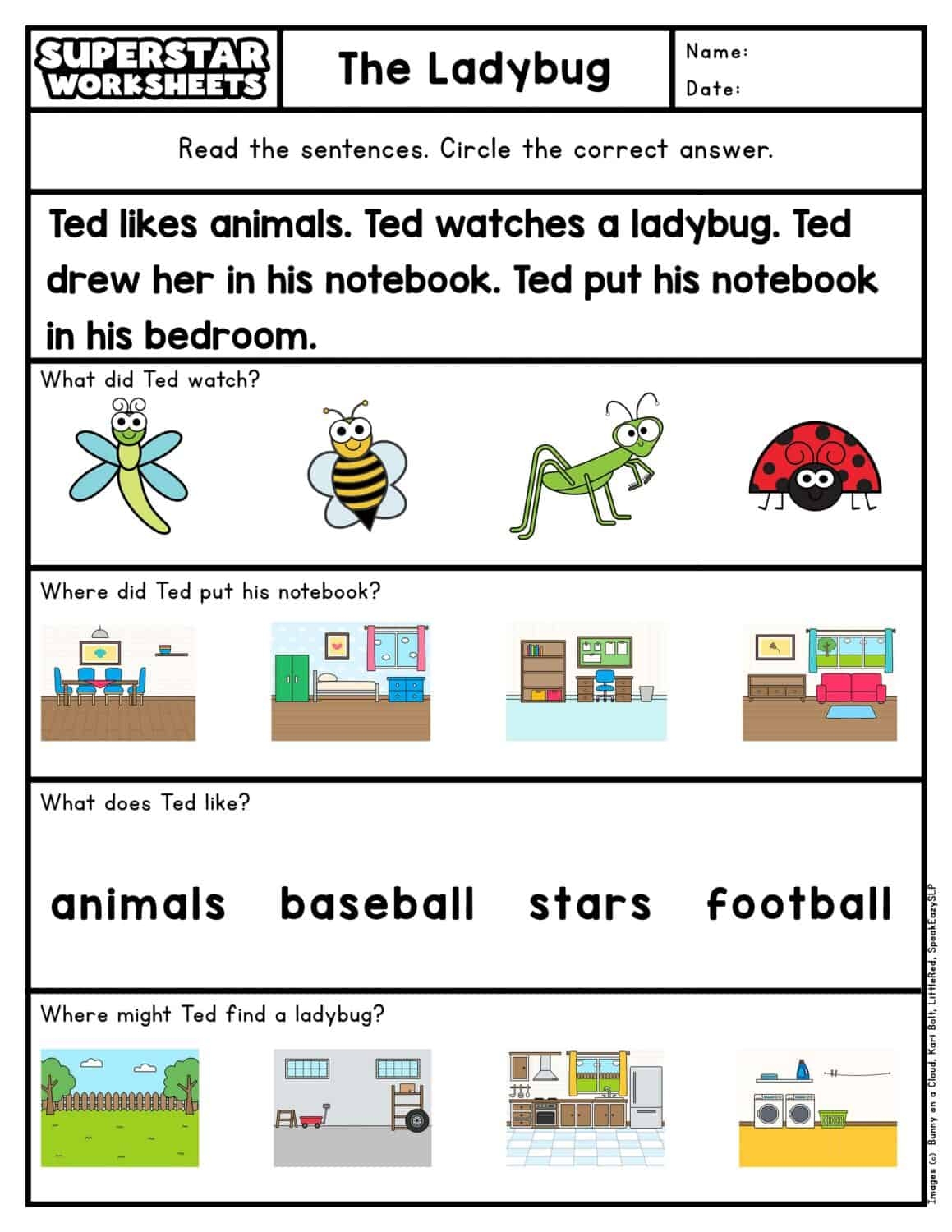 1st Grade Reading Worksheets Superstar Worksheets