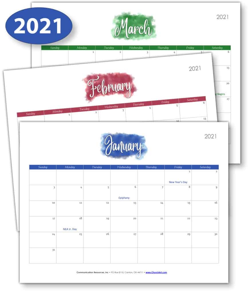 Free Printable Liturgical Calendar Worksheet
