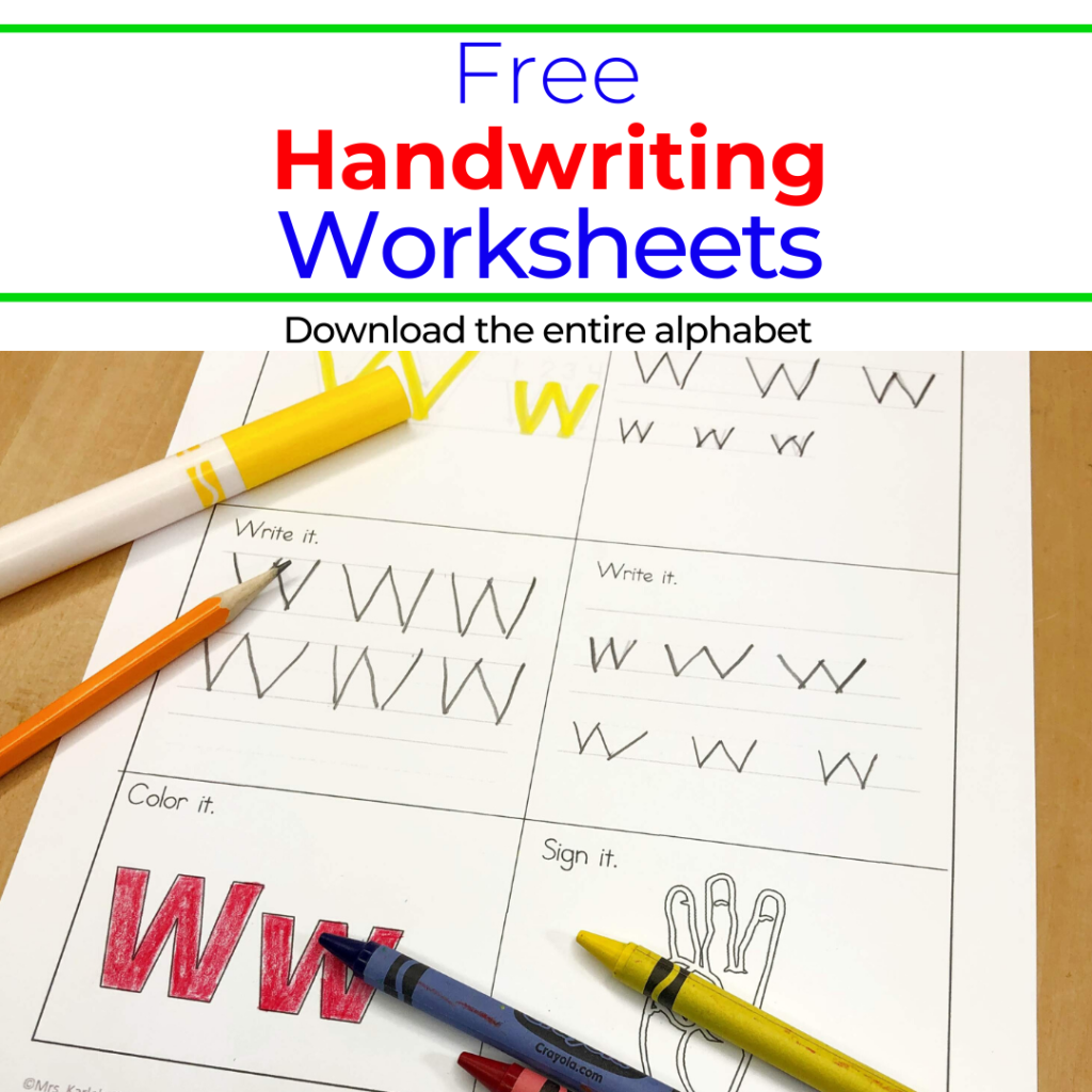 26 Free Printable Handwriting Worksheets For Kids Easy Download 