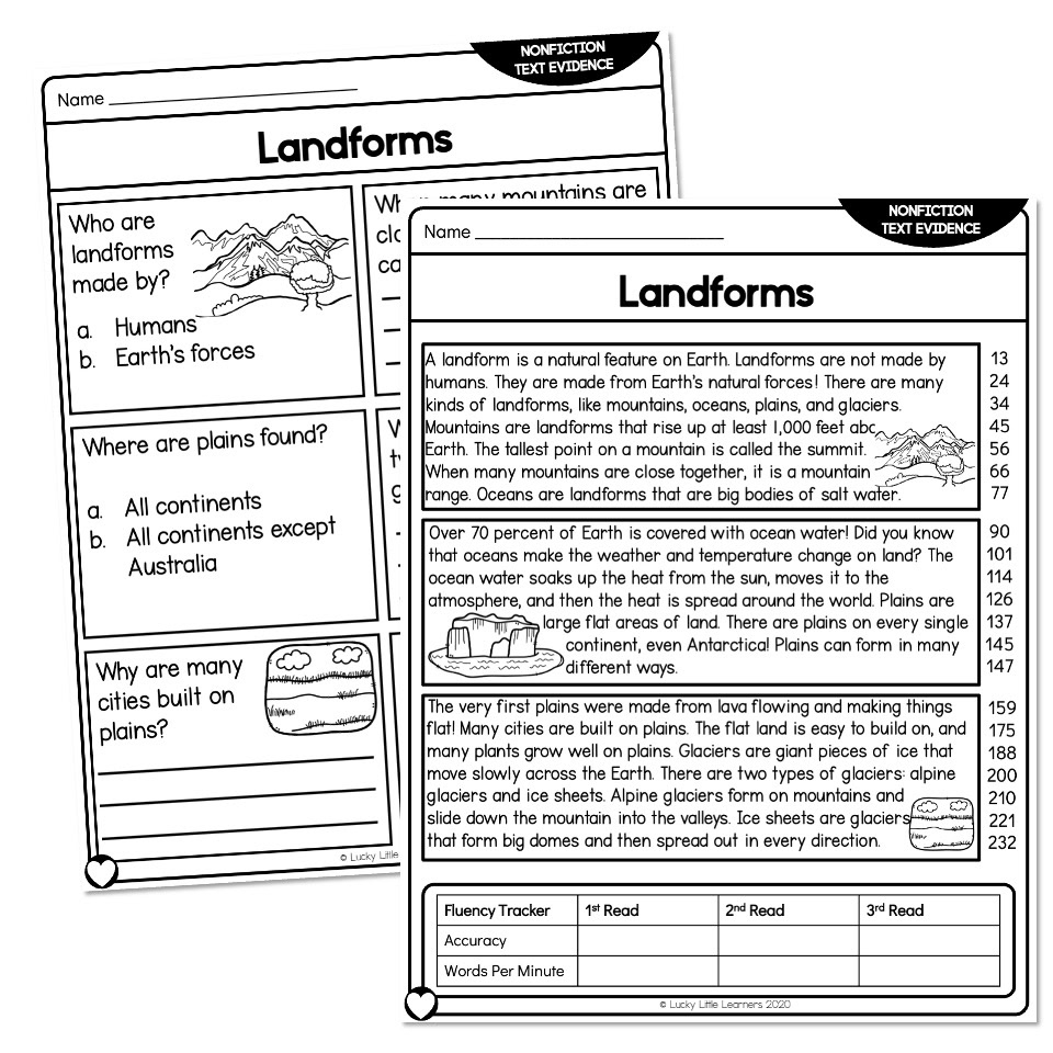 5th Grade Nonfiction Reading Comprehension Worksheets
