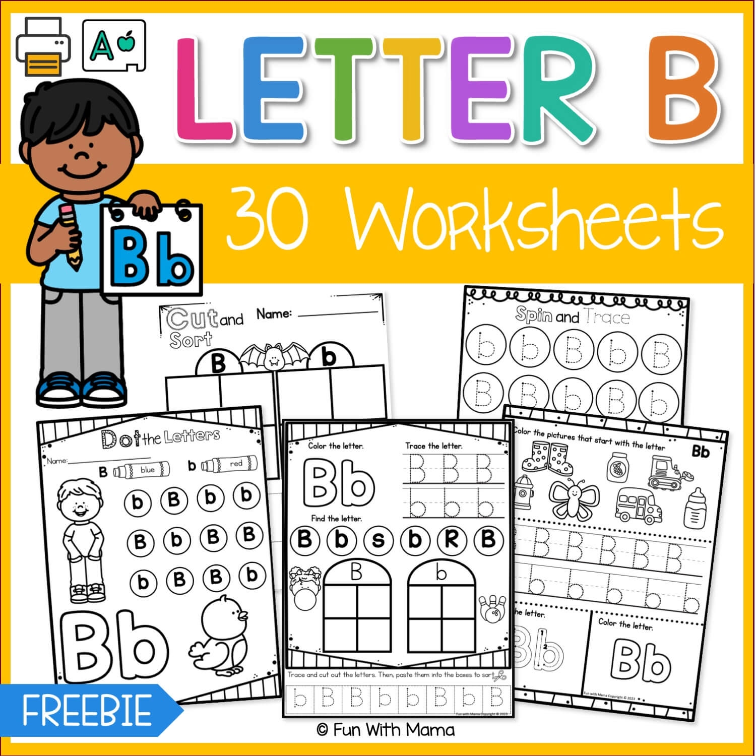 Free Printable Letter B Worksheets Pdf