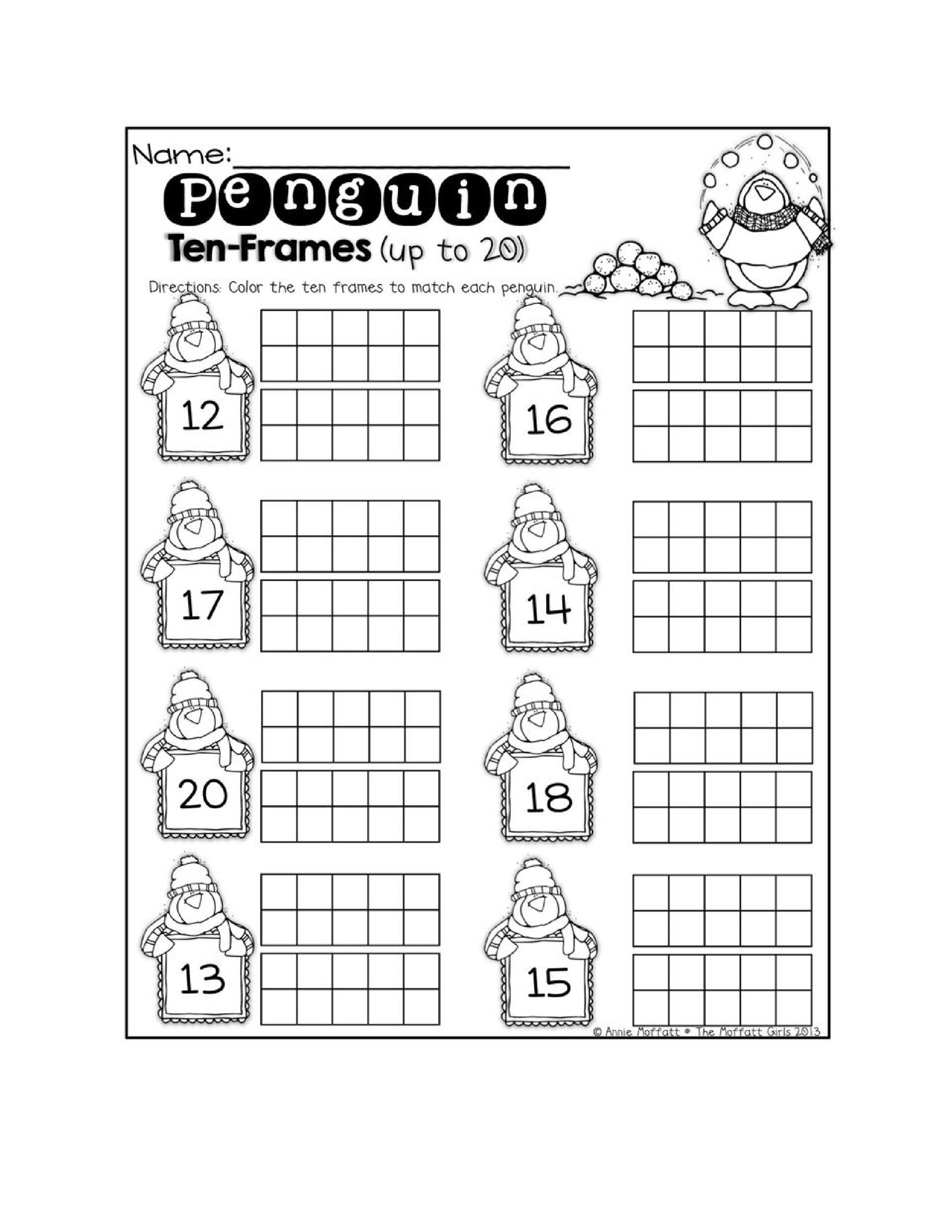 36 Printable Ten Frame Templates Free TemplateLab
