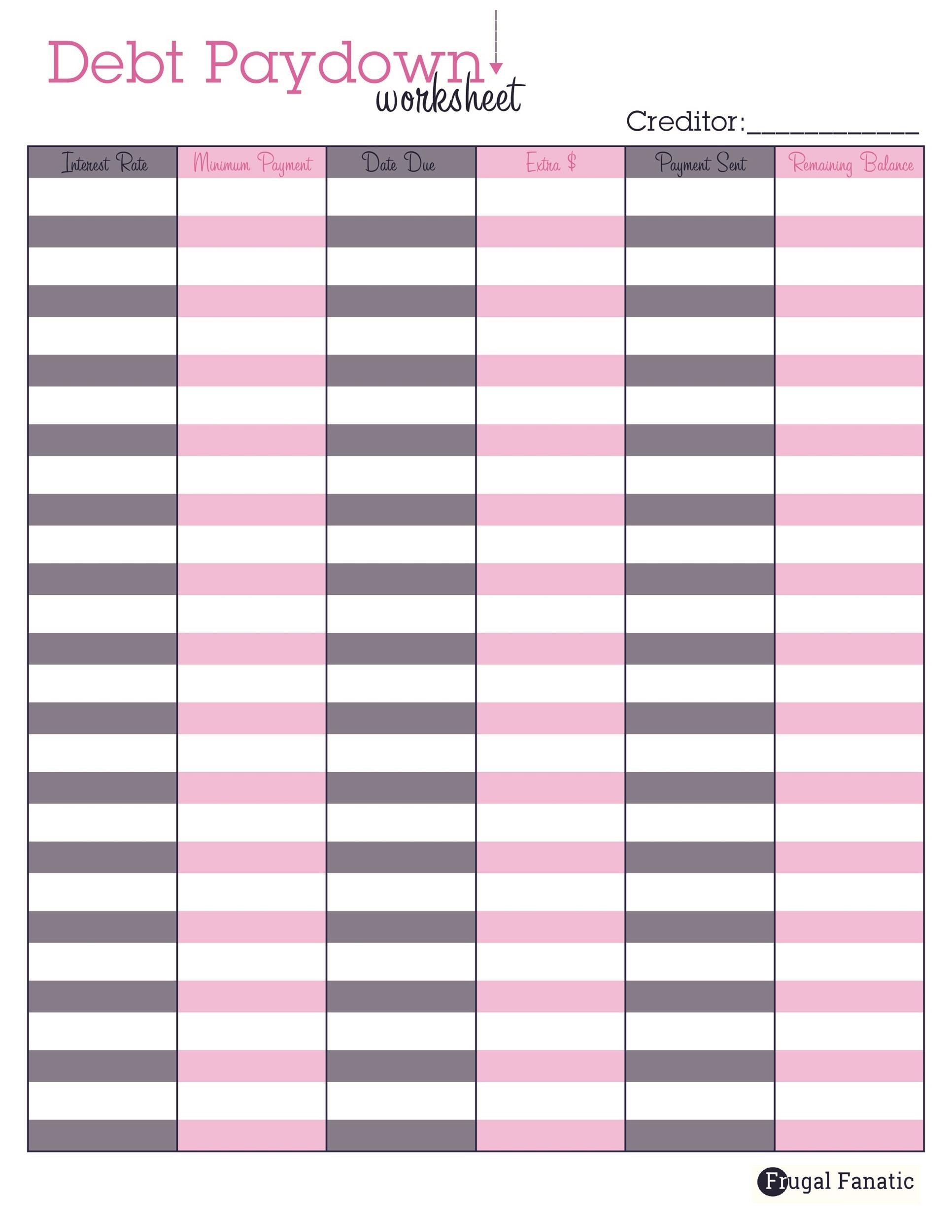 38 Debt Snowball Spreadsheets Forms U0026 Calculators 