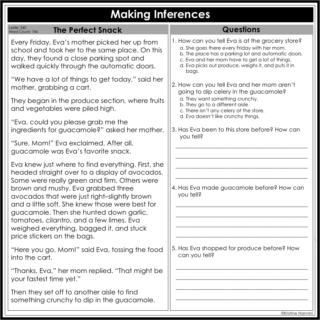 3rd Grade Fiction Reading Comprehension Passages And Strategies Worksheets Library