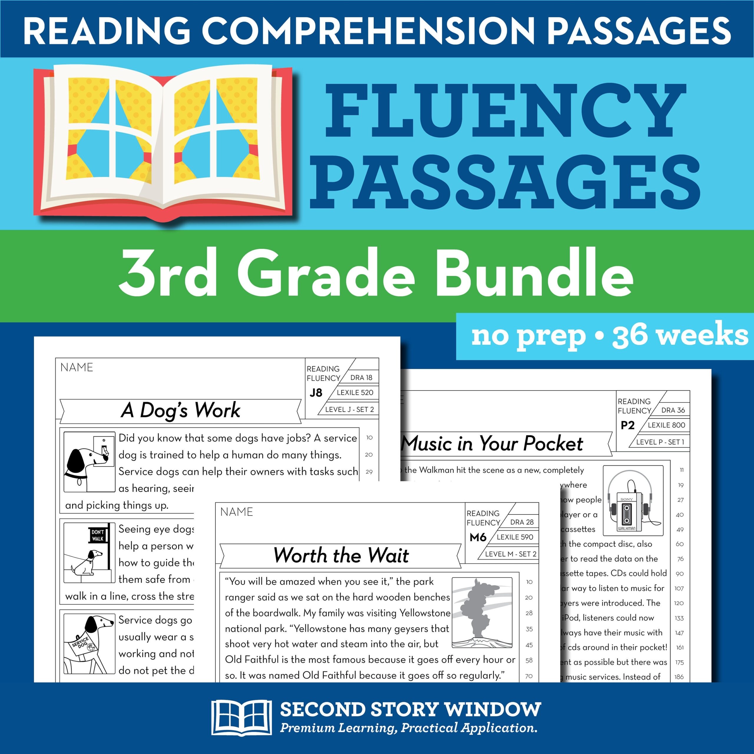 3rd Grade Printable Fluency And Reading Comprehension Passages For 