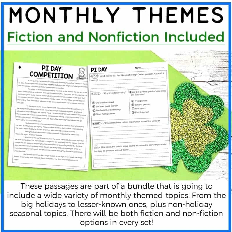 4th Grade March Reading Passages Printable Version Educate 