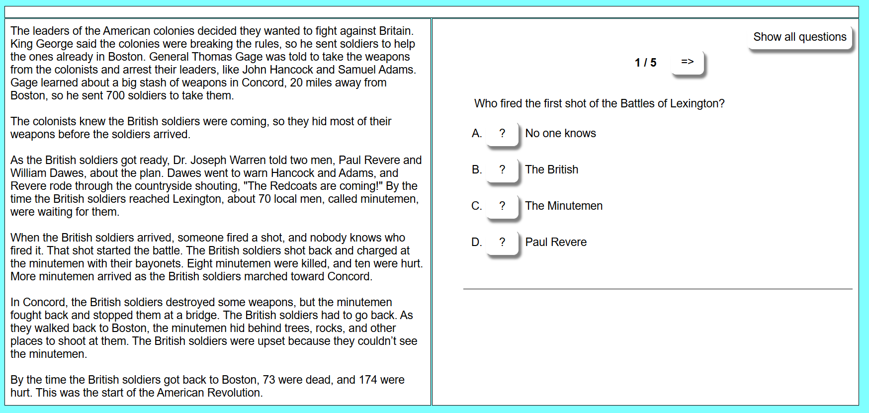 4th Grade Reading Comprehension 76 Passages And Question Sets