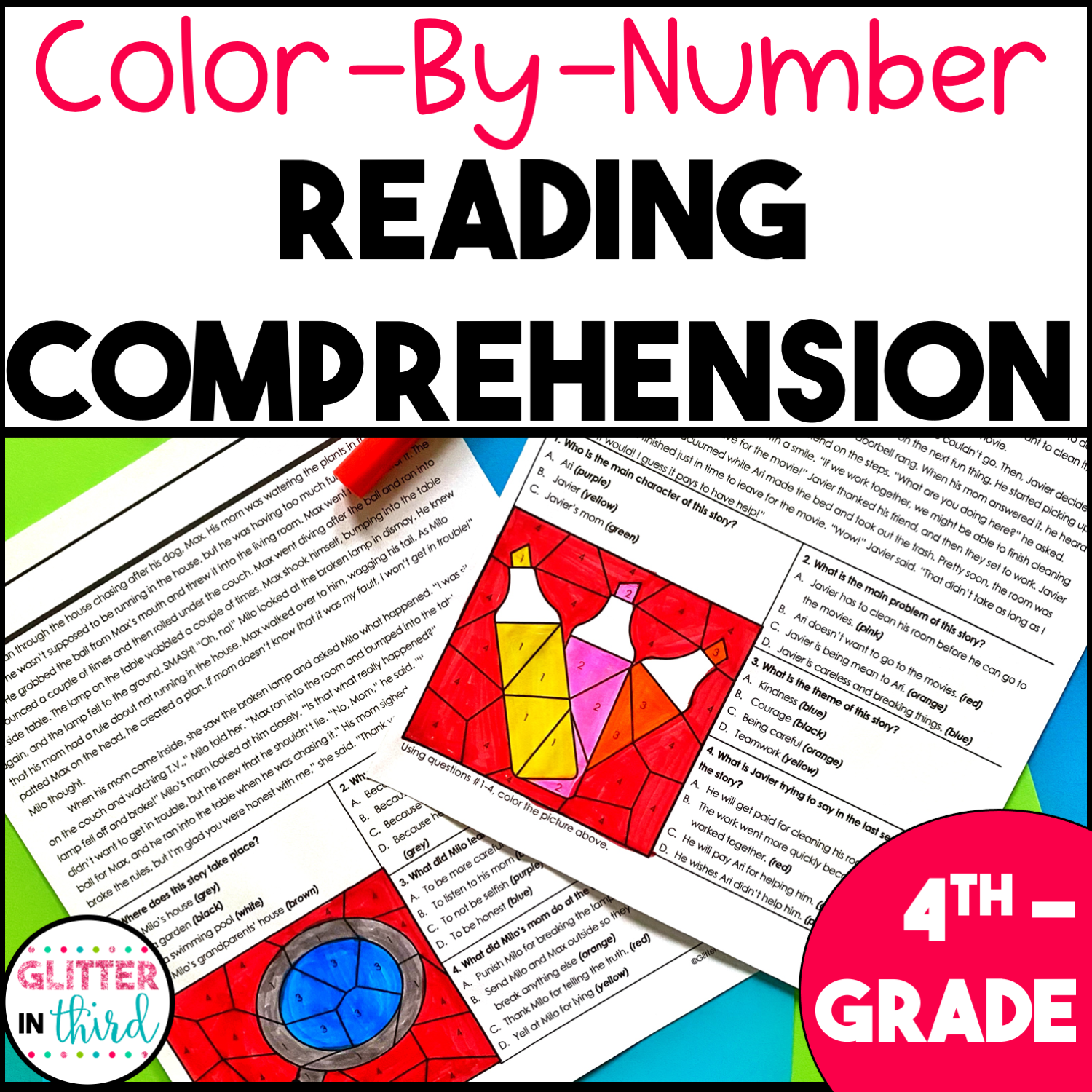 4th Grade Fun Reading Comprehension Worksheets