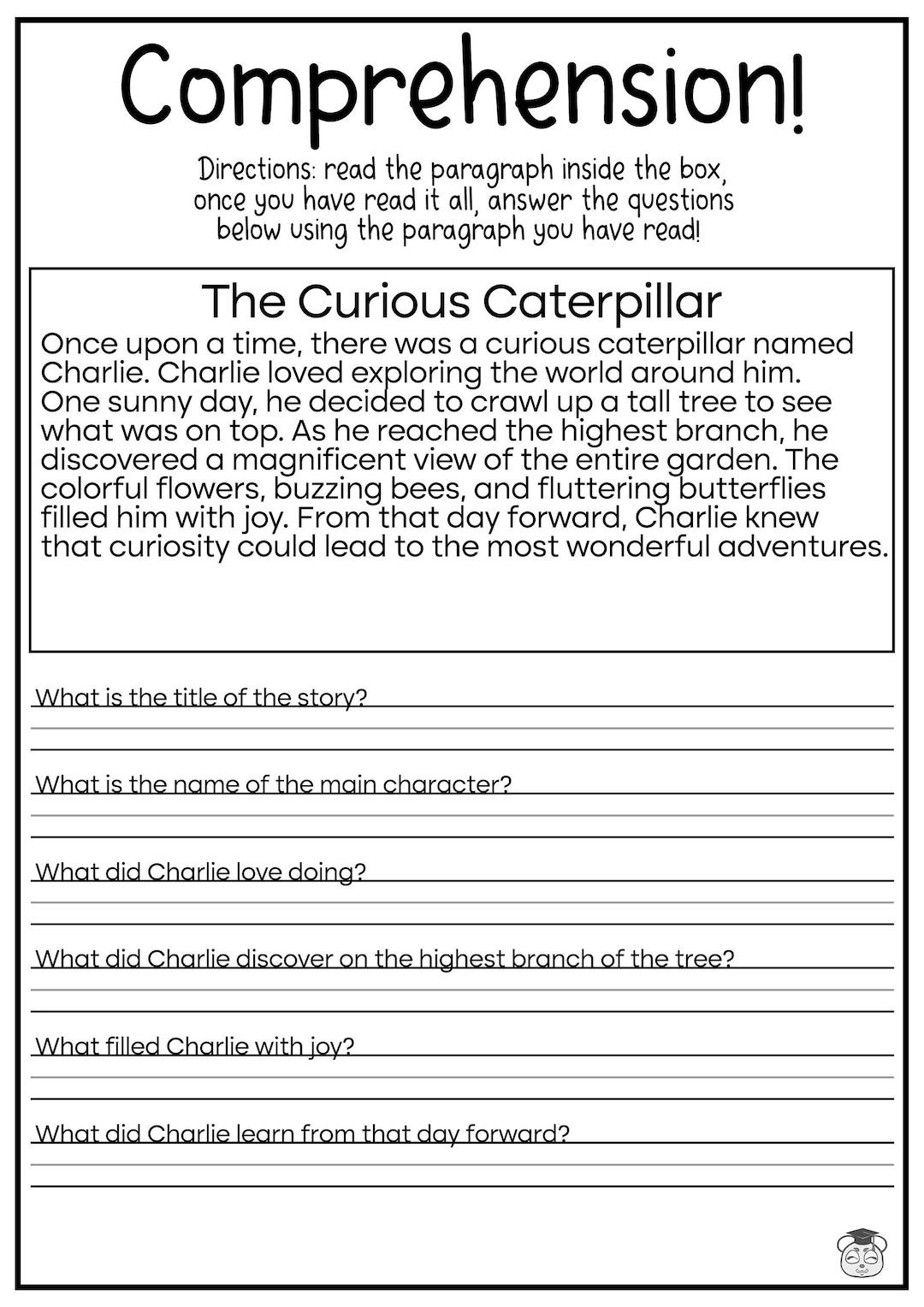 4th Grade Reading Comprehension Worksheets Online