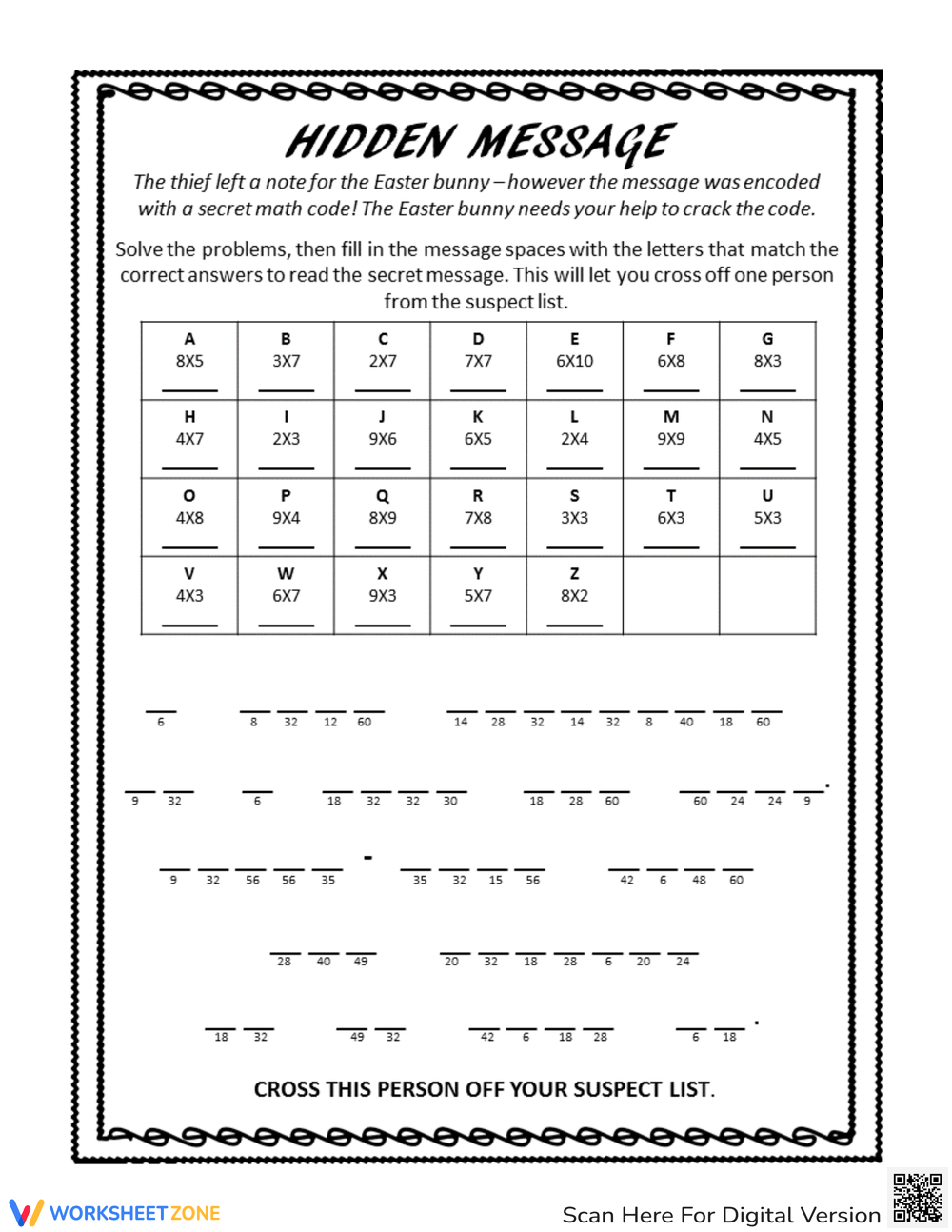 50 Free Printable Crack The Code Worksheet For Students 