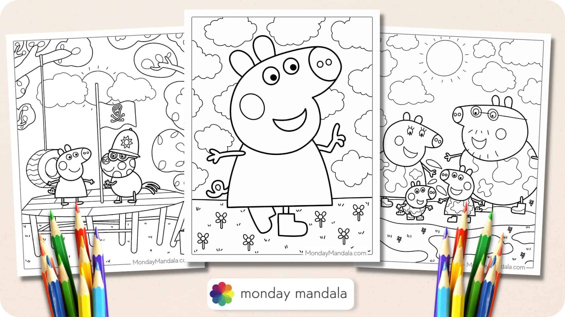 Free Printable Peppa Pig Worksheets
