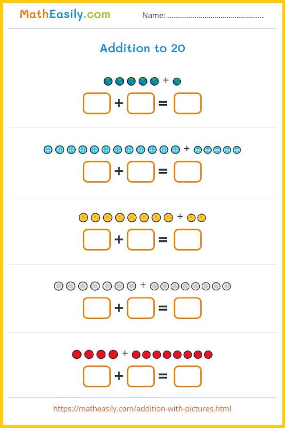 Addition To 30 Worksheets And Games