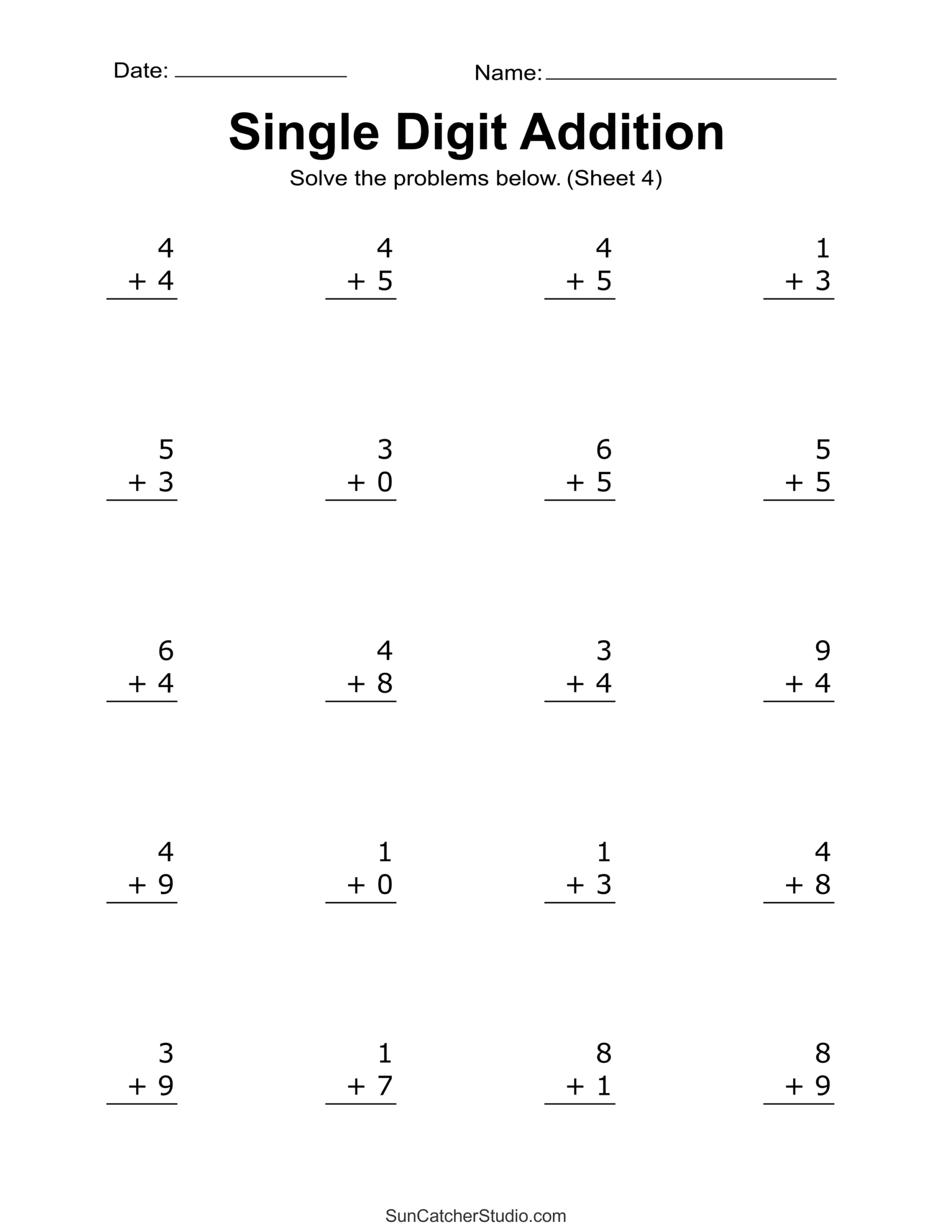 Addition Worksheets Free Printable Easy Math Problems Free Printables Monograms Design Tools Patterns U0026 DIY Projects