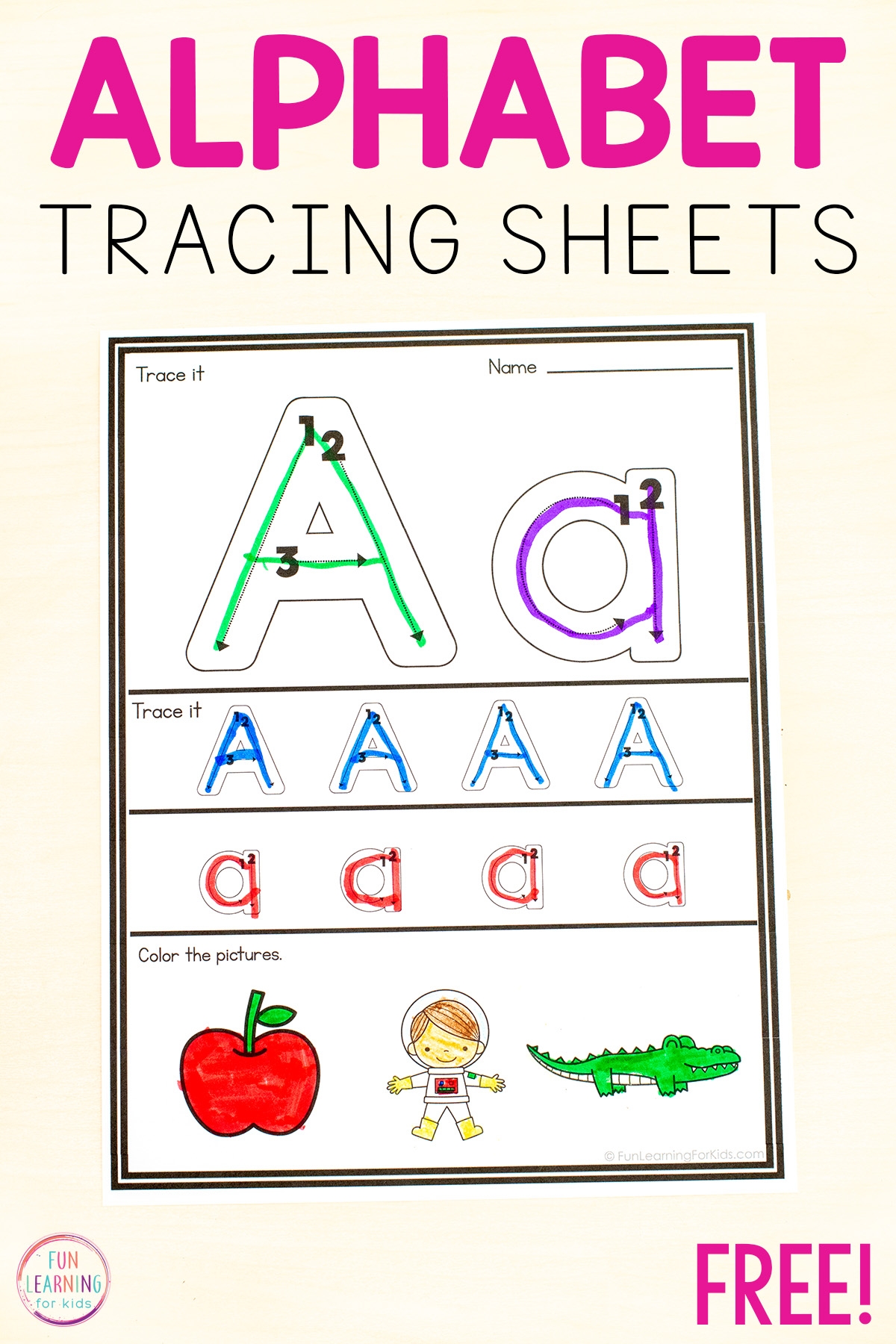 Free Printable Preschool Tracing Worksheets