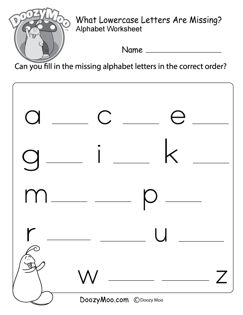 Free Printable Letters Worksheets