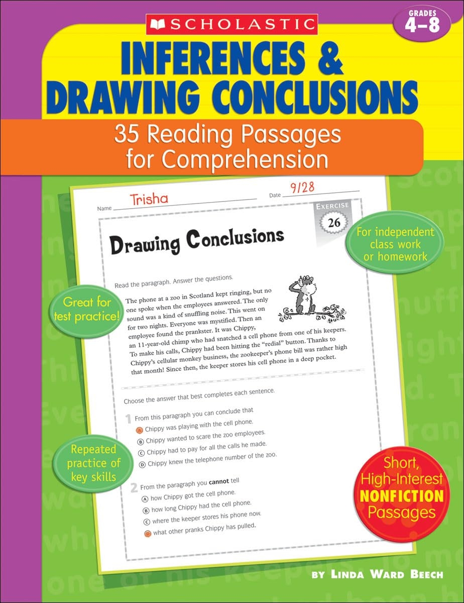 Amazon 35 Reading Passages For Comprehension Inferences 