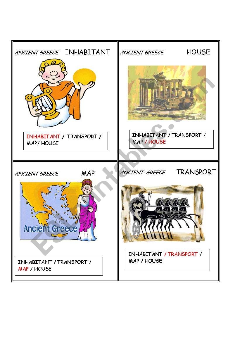Ancient Civilizations GREECE Set 1 5 ESL Worksheet By Laura Crespillo