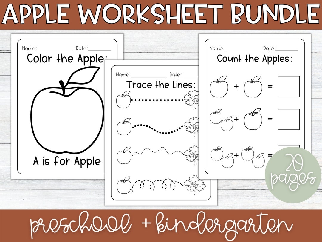 Apple Worksheets Free Printable