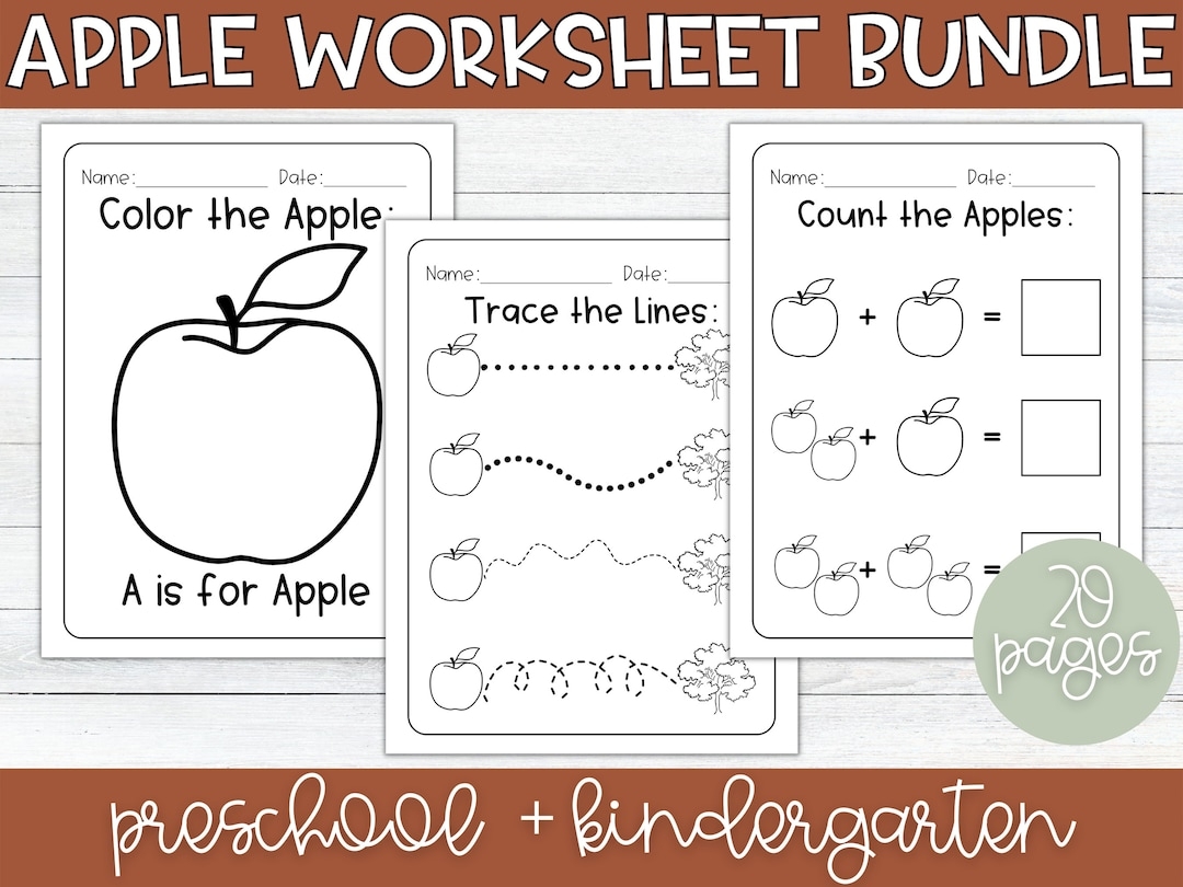 Free Apple Printable Worksheets
