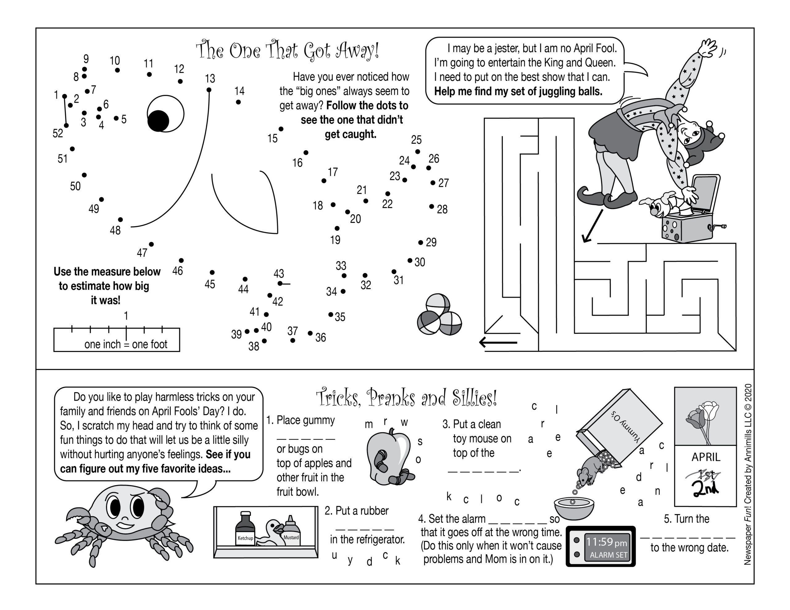 Free Printable April Fools Day Worksheets