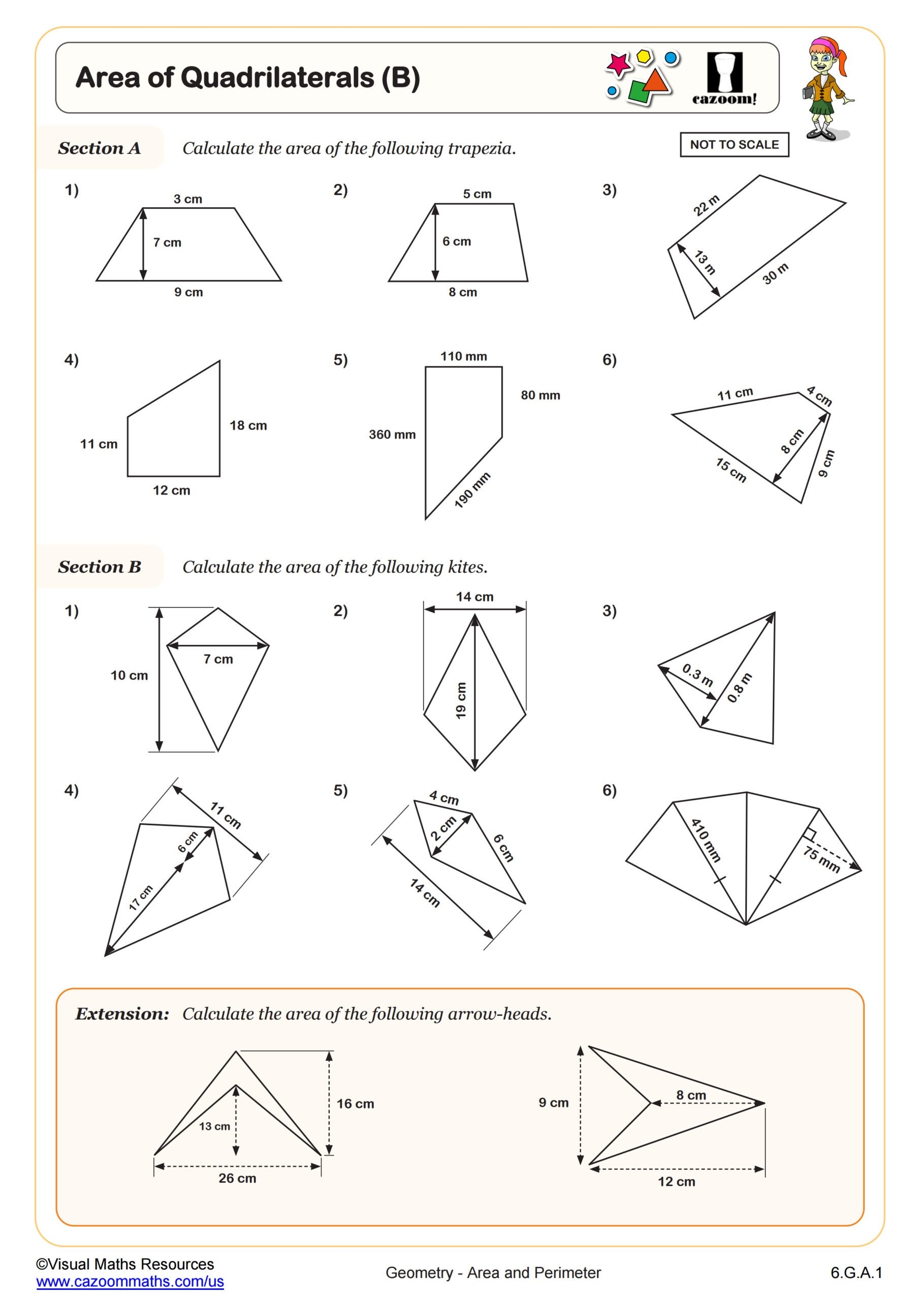 Free Printable Quadrilateral Worksheets
