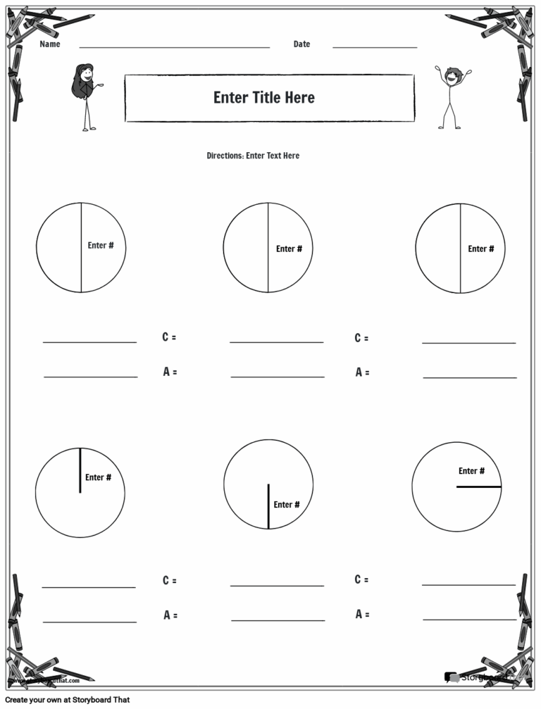 Area U0026 Circumference Worksheets Free Circle Worksheets