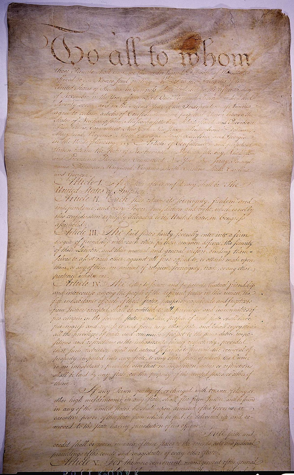 Articles Of Confederation Wikipedia