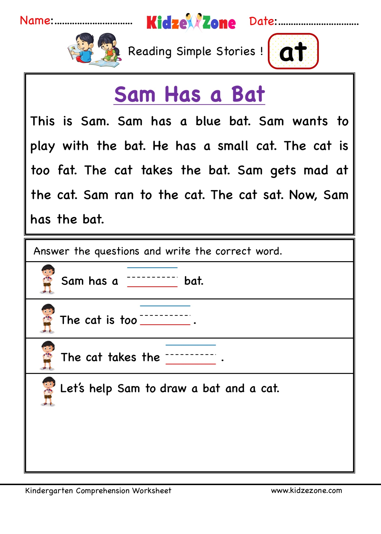 Family Reading Comprehension Worksheet