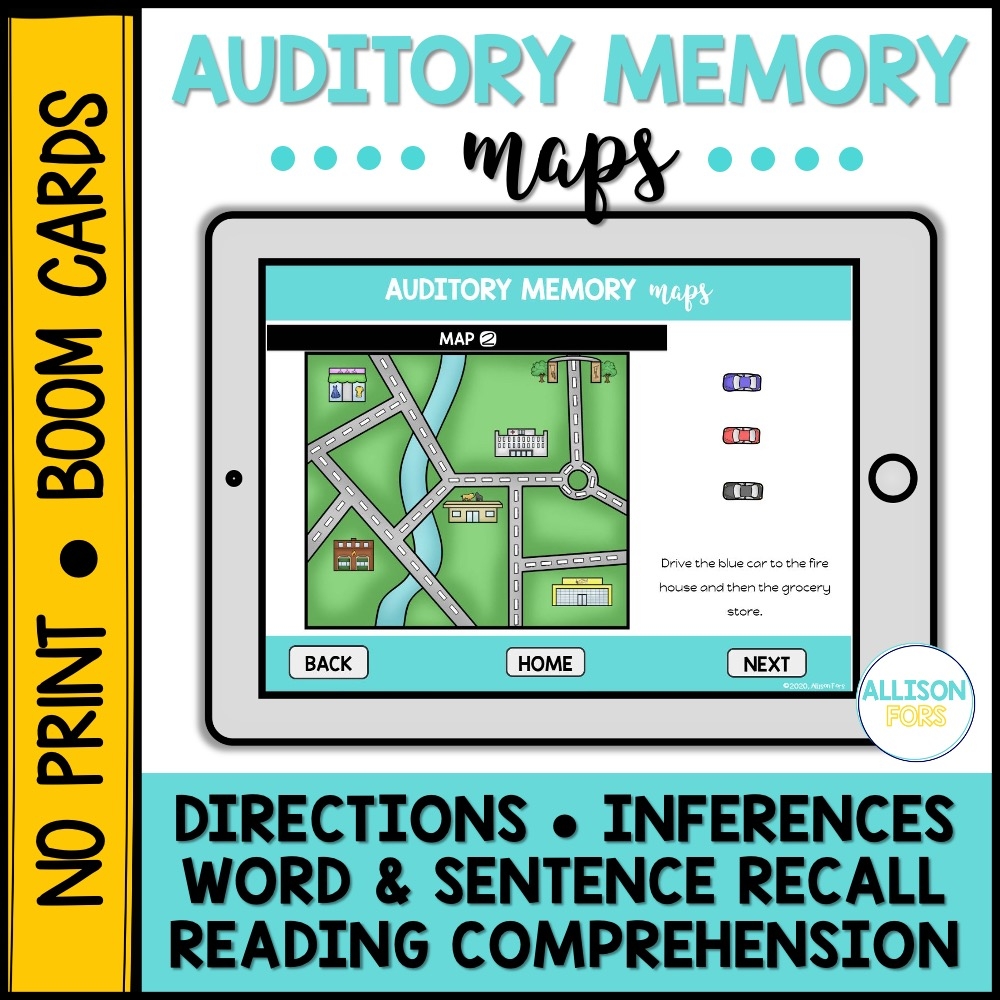 Printable Free Auditory Memory Worksheets
