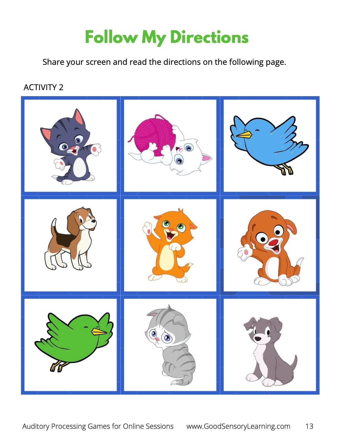 Auditory Processing Games For Online And In Person Learning Good Worksheets Library