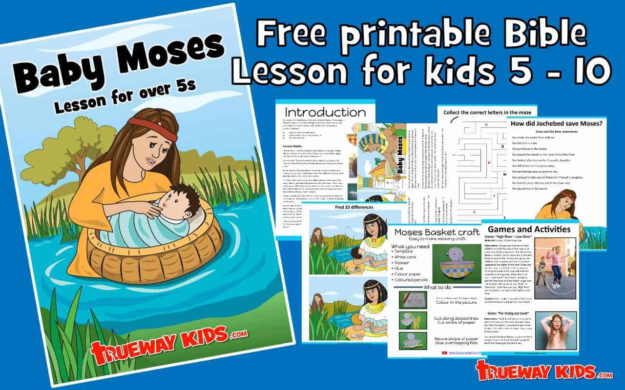 Free Printable Baby Moses Worksheets