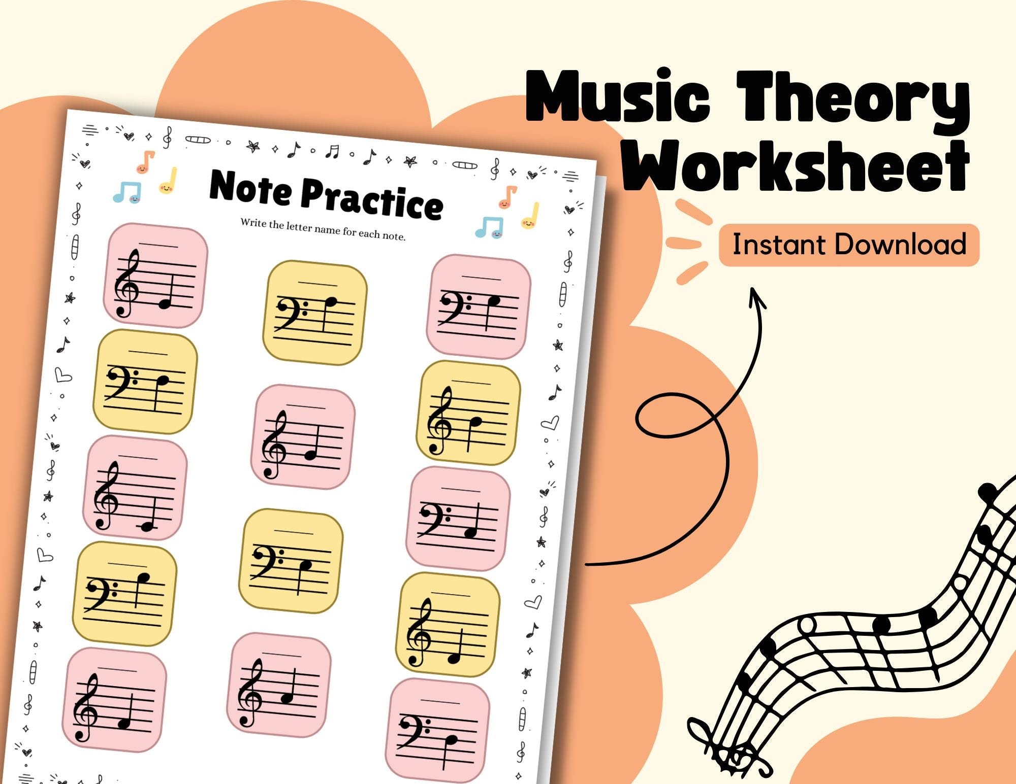 Free Printable Music Theory Worksheets