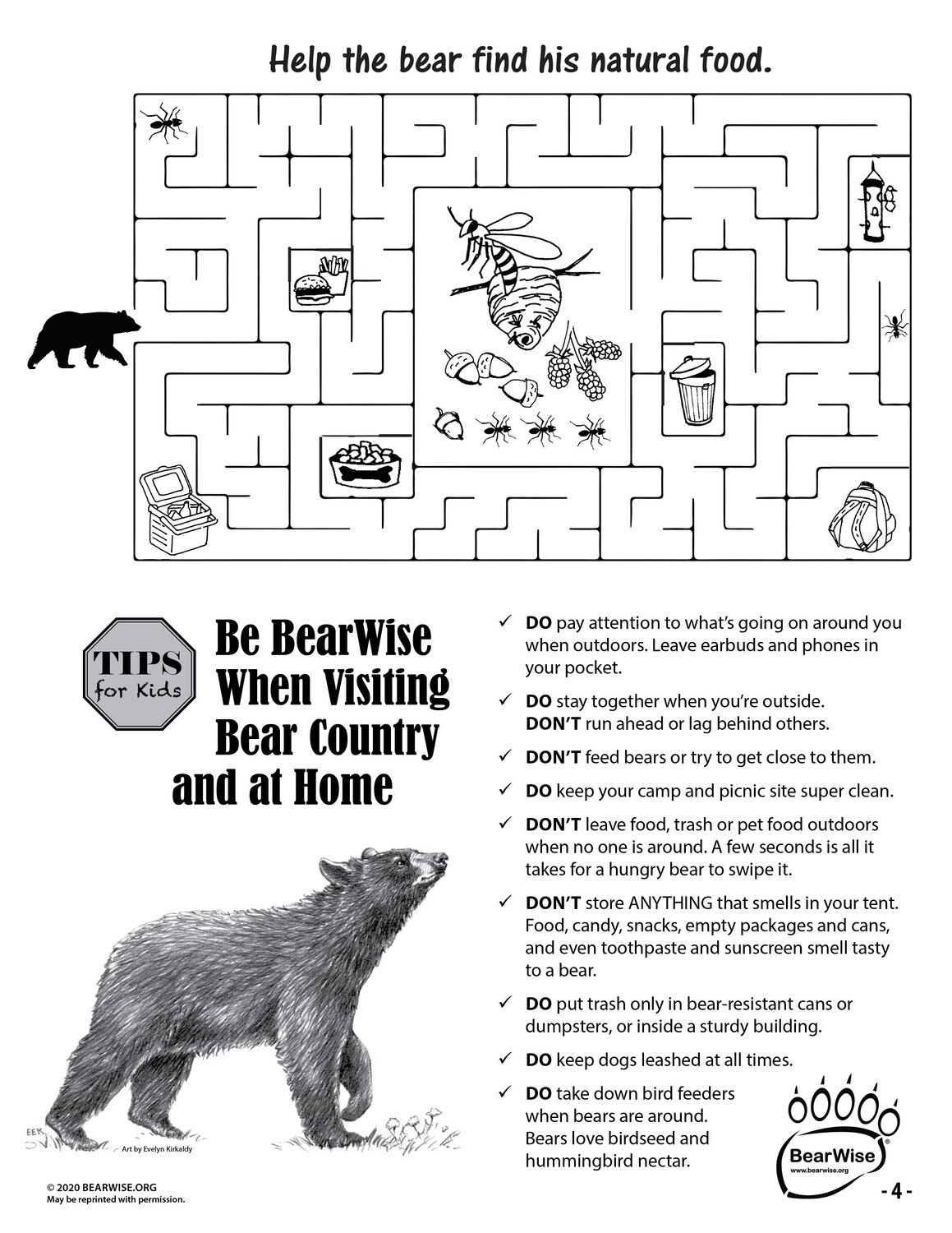Free Printable Bear Worksheets