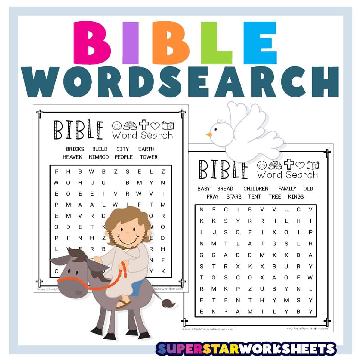 Free Printable Preschool Bible Worksheets