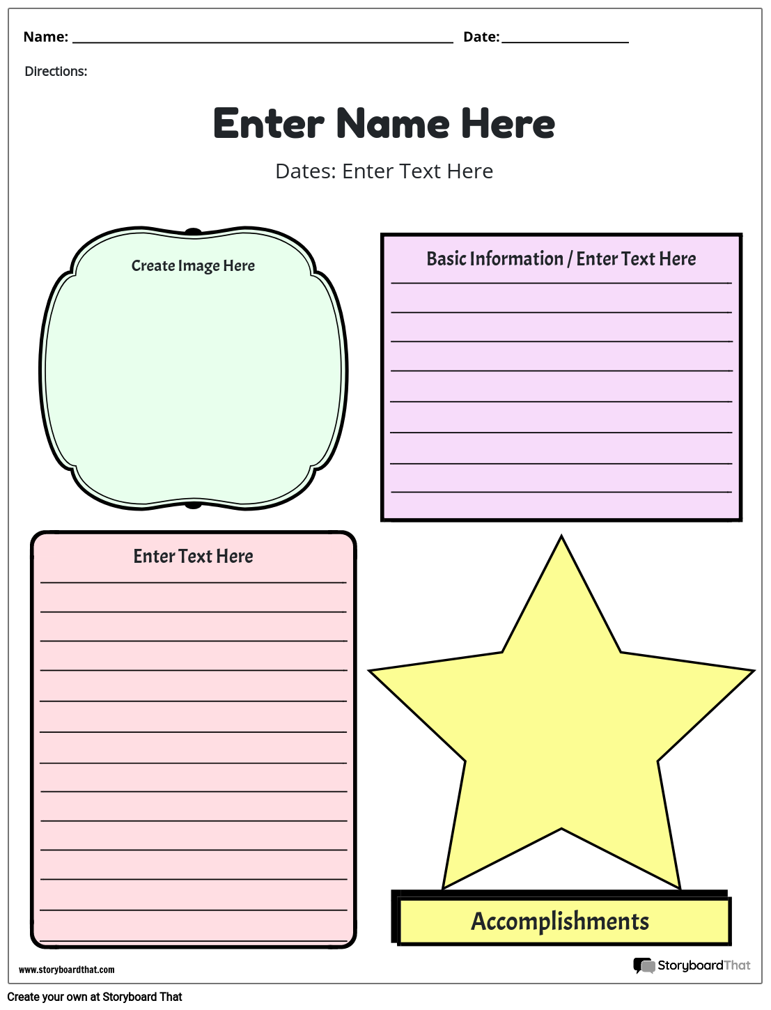 Biography Worksheets Biography Graphic Organizers Worksheets Library
