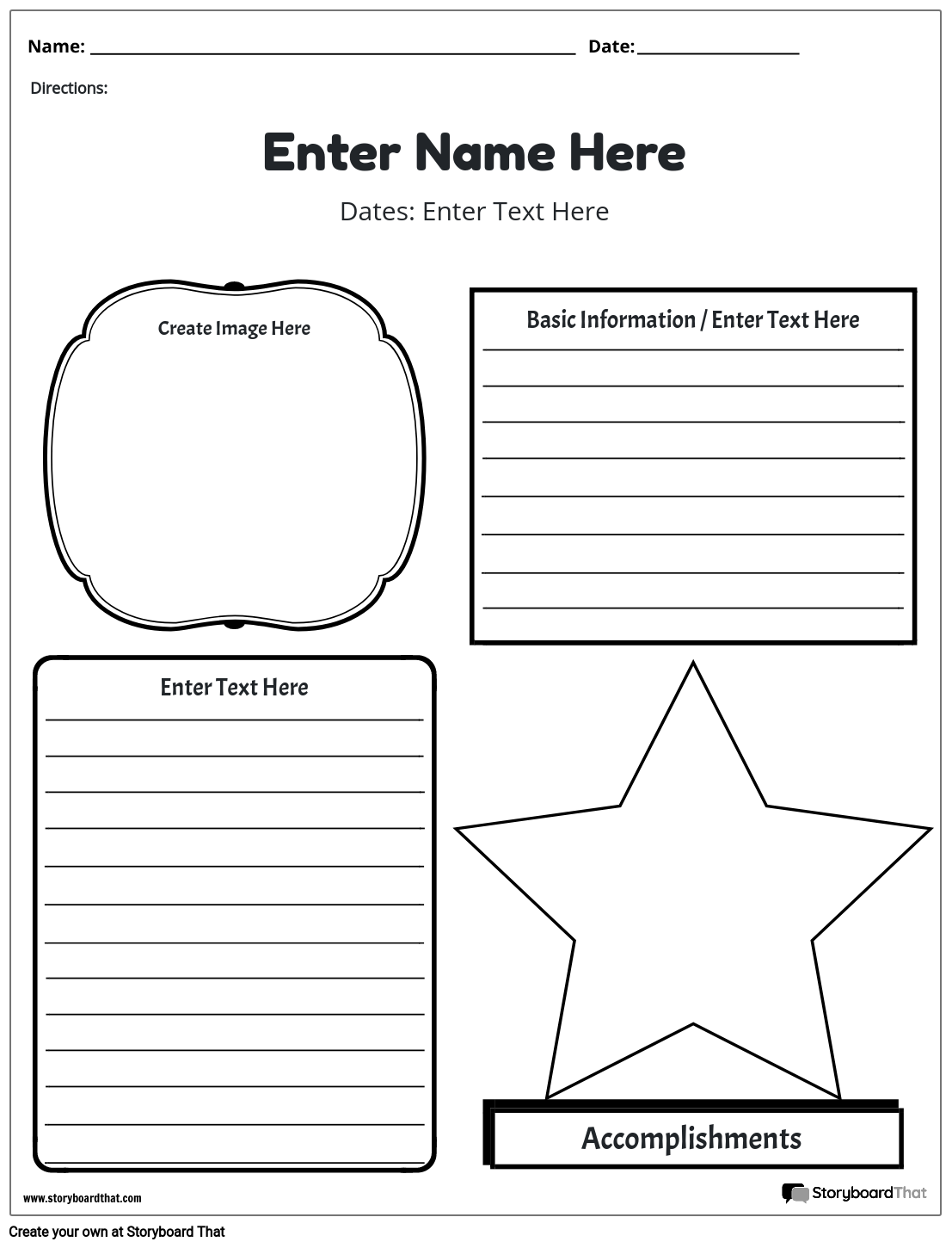 Biography Worksheets Biography Graphic Organizers Worksheets Library
