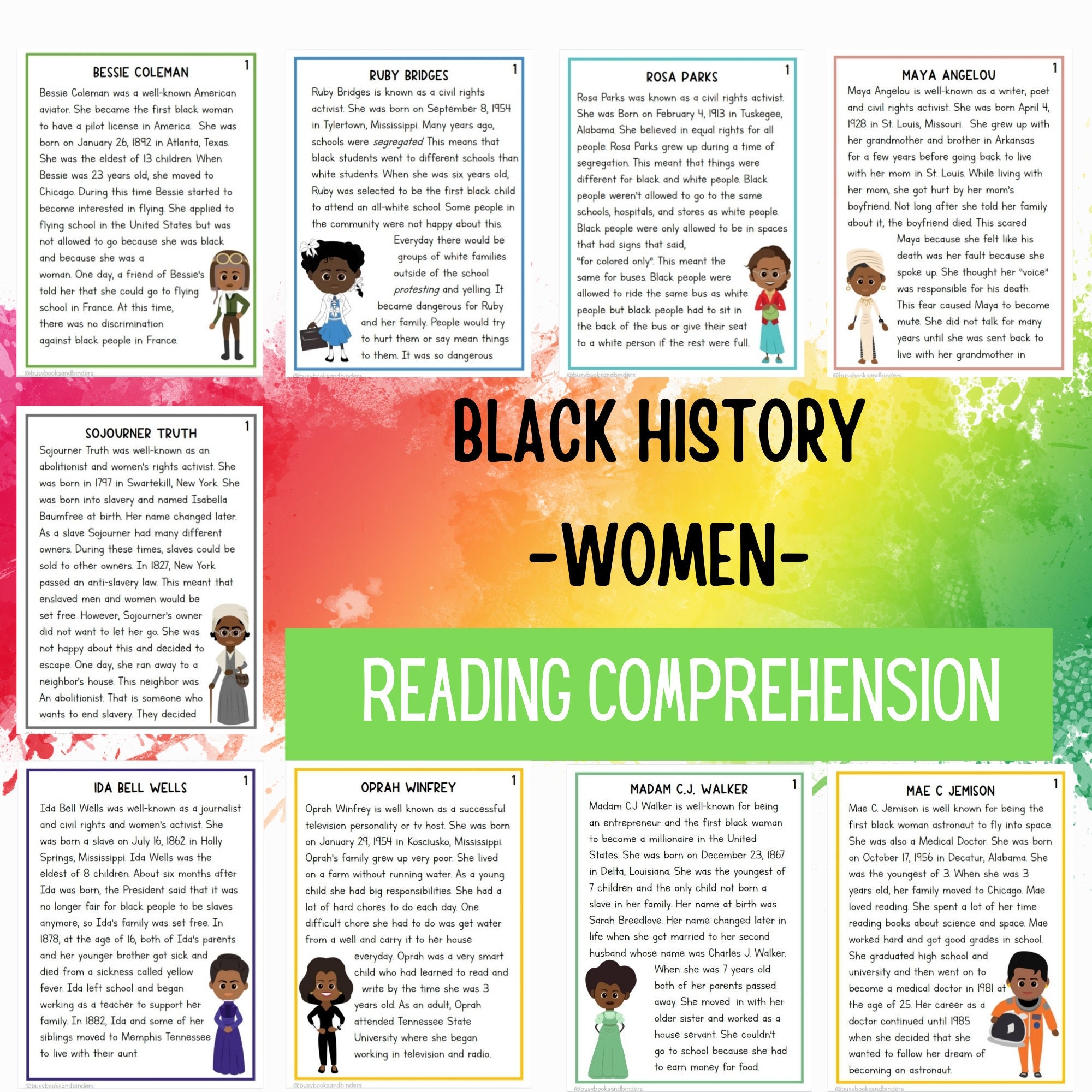 Black History Month Activities Black History Worksheets African American History Social Studies Black Lives Matter Reading Etsy